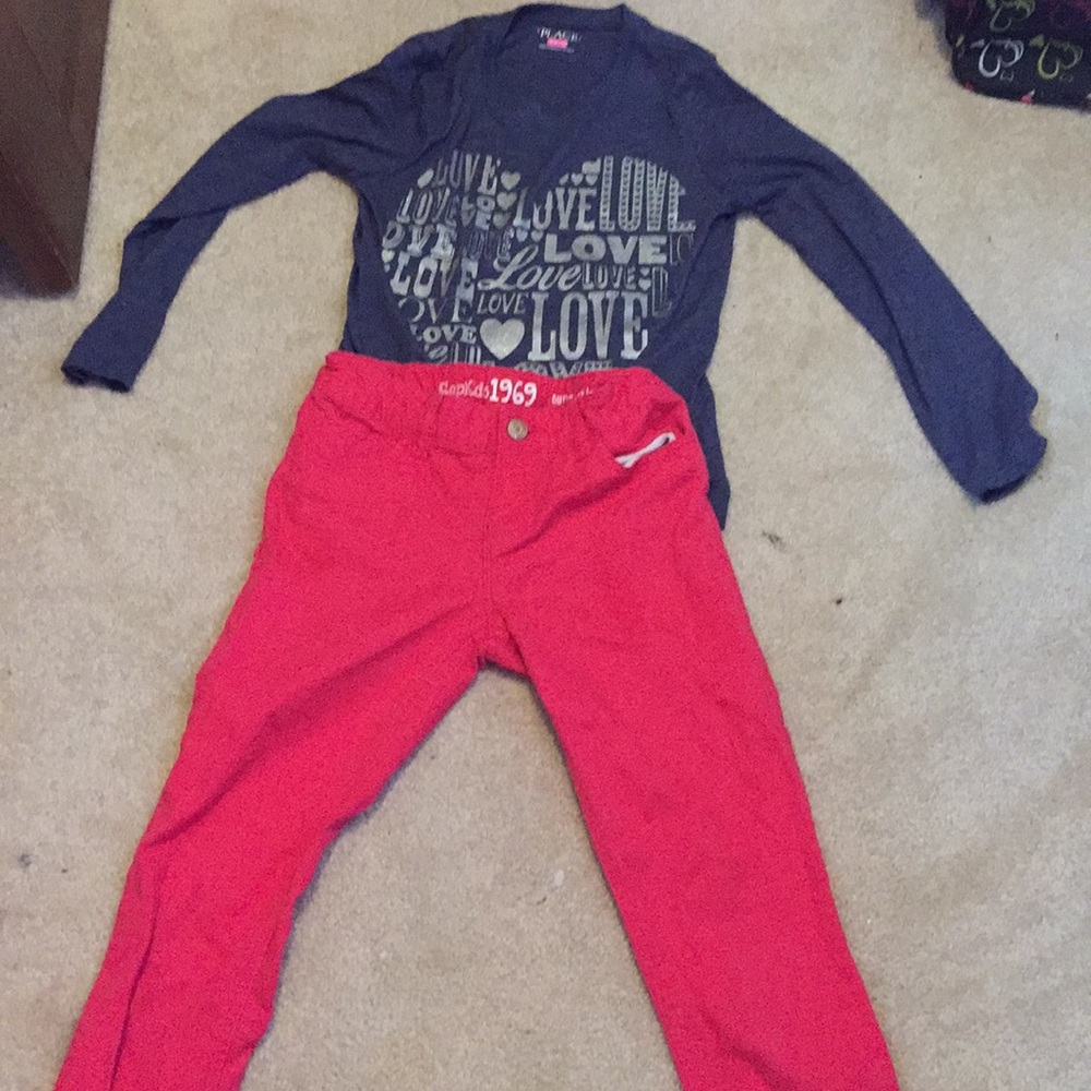 Gap pants and a children’s place shirt